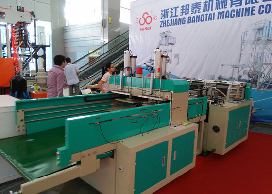 Chine Lignes à grande vitesse sac en plastique de nouvel état doubles de T-shirt faisant la machine fournisseur