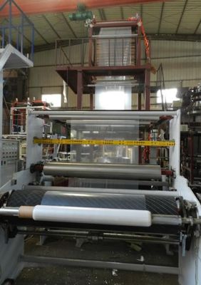 Chine 1200mm rotatoires meurent la machine de soufflement principale de feuille de plastique avec le bobinier automatique fournisseur